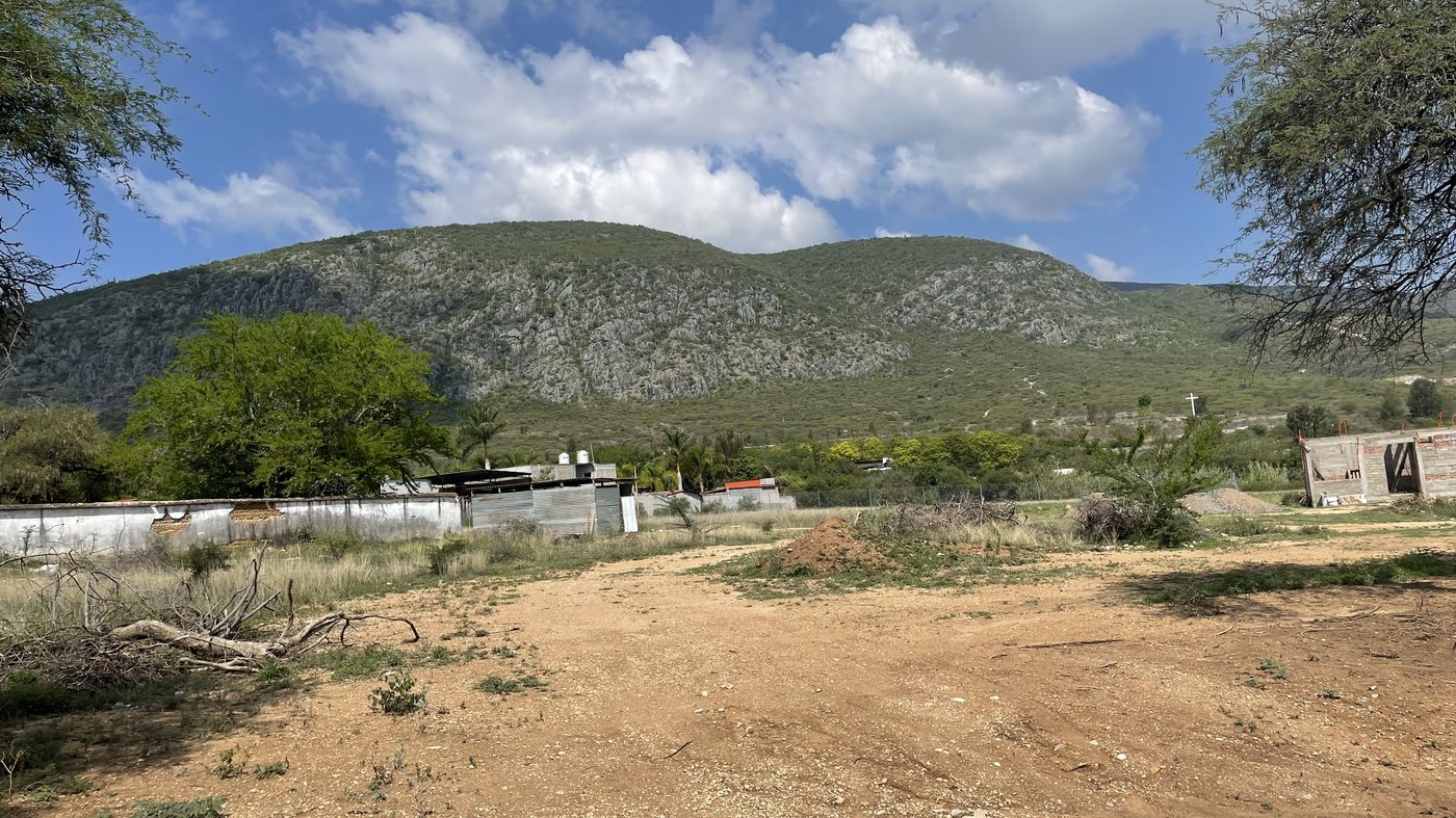 Vida rural con montañas